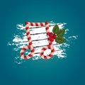 christmas themed music note. Vector illustration decorative design Royalty Free Stock Photo