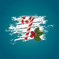 christmas themed music note. Vector illustration decorative design Royalty Free Stock Photo
