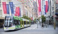 Christmas Time in Bourke Street Mall, Melbourne, Australia. Royalty Free Stock Photo