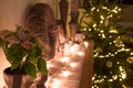Christmas time and candle light in germany Royalty Free Stock Photo