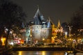 Christmas time on the Nieuwmarkt in Amsterdam Netherlands Royalty Free Stock Photo