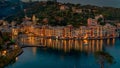 Christmas time in Portofino by night