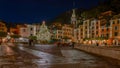 Christmas time in Portofino by night