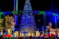 Christmas time winterfest celebration at carowinds amusement park in carolinas Royalty Free Stock Photo