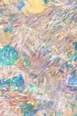 Christmas tinsel garland texture abstract background in pastel colors. Royalty Free Stock Photo