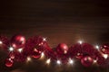 Christmas Tinsel Lights Background