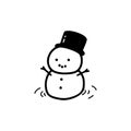 Christmas tiny snowman.