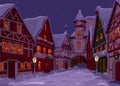 Christmas town Royalty Free Stock Photo