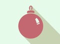 Christmas toy ball, Christmas holiday element - Vector Royalty Free Stock Photo