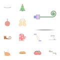 Christmas toy colored icon. Christmas holiday icons universal set for web and mobile Royalty Free Stock Photo