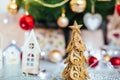 Christmas toy drive. Christmas elkay. Christmas gifts Royalty Free Stock Photo