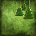 Christmas toys on decorative grunge background