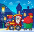 Christmas train theme image 3 Royalty Free Stock Photo