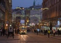 Christmas tram at Christmas markets at Liberty Square