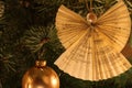 Christmas Tree Angel Decoration Royalty Free Stock Photo