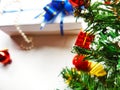 Christmas tree background. Royalty Free Stock Photo