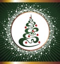 Christmas tree background.Vector illustration