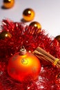 Christmas tree ball - weihnachtskugel Royalty Free Stock Photo