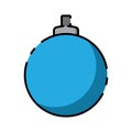 Christmas tree bauble icon vector