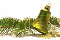 Christmas tree and bell Royalty Free Stock Photo