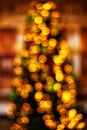 Christmas tree bokeh background image Royalty Free Stock Photo