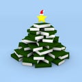 Christmas tree of books Royalty Free Stock Photo