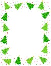 Christmas Tree border Royalty Free Stock Photo