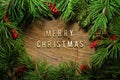 Christmas tree branches background Royalty Free Stock Photo