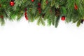 Christmas tree branches background Royalty Free Stock Photo