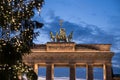 Christmas tree at brandenburger tor