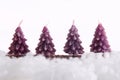 Christmas tree candles Royalty Free Stock Photo