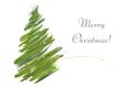 Christmas tree card Royalty Free Stock Photo