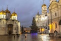 Christmas tree on the Cathedral Square in the Moscow Kremli