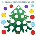 Christmas tree, Christmas balls, decorate a Christmas tree, game, set