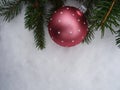 Christmas tree with Christmas decorations, background image Royalty Free Stock Photo