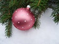 Christmas tree with Christmas decorations, background image Royalty Free Stock Photo