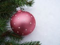 Christmas tree with Christmas decorations, background image Royalty Free Stock Photo