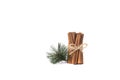 Christmas tree and cinnamon Royalty Free Stock Photo