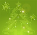 Christmas Tree from circuit board Royalty Free Stock Photo