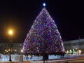 The Christmas Tree at Clinton Square Royalty Free Stock Photo