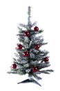 Christmas tree with colorful ornaments Royalty Free Stock Photo