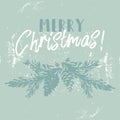 Christmas tree cone painting vector winter textures