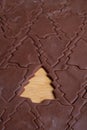 Christmas tree cookie cutter Royalty Free Stock Photo
