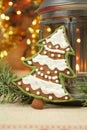 Christmas tree cookie