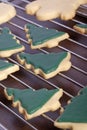 Christmas tree cookies Royalty Free Stock Photo
