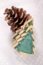 Christmas tree cookies Royalty Free Stock Photo