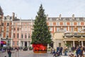 Christmas tree in Covent Garden, London, UK Royalty Free Stock Photo