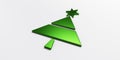 Christmas green tree 3D image Royalty Free Stock Photo