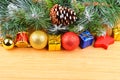 Christmas tree and decor Royalty Free Stock Photo