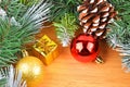 Christmas tree and decor Royalty Free Stock Photo